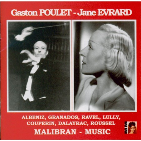 Gaston Poulet & Jane Evrard : Oeuvres de Albeniz, Granados, Ravel, Lul